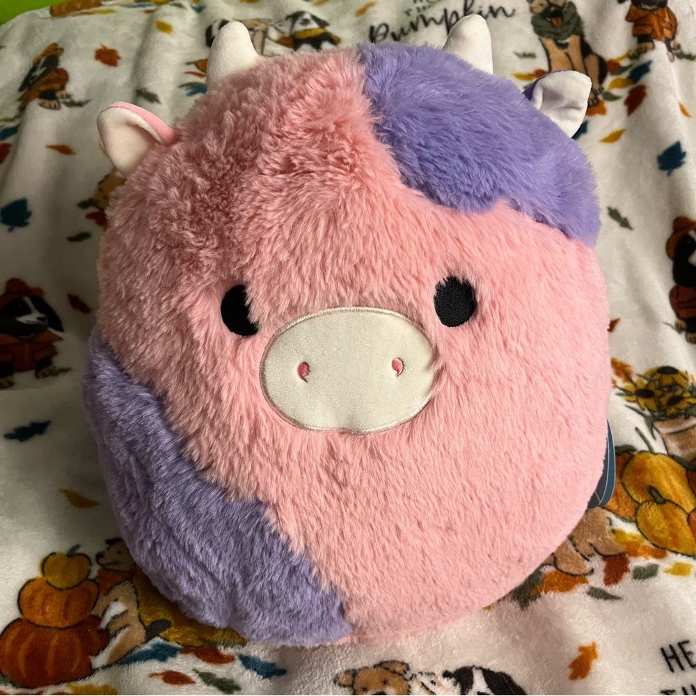 Squishmallow Patty the Cow Fuzzamallow NWT
